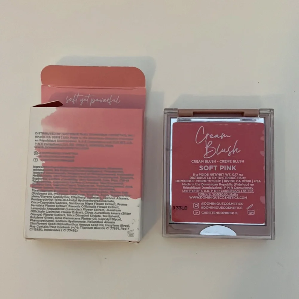 Dominique Cream Blush Soft Pink NWT